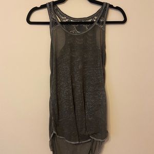 Sheer Grey Tank-Top